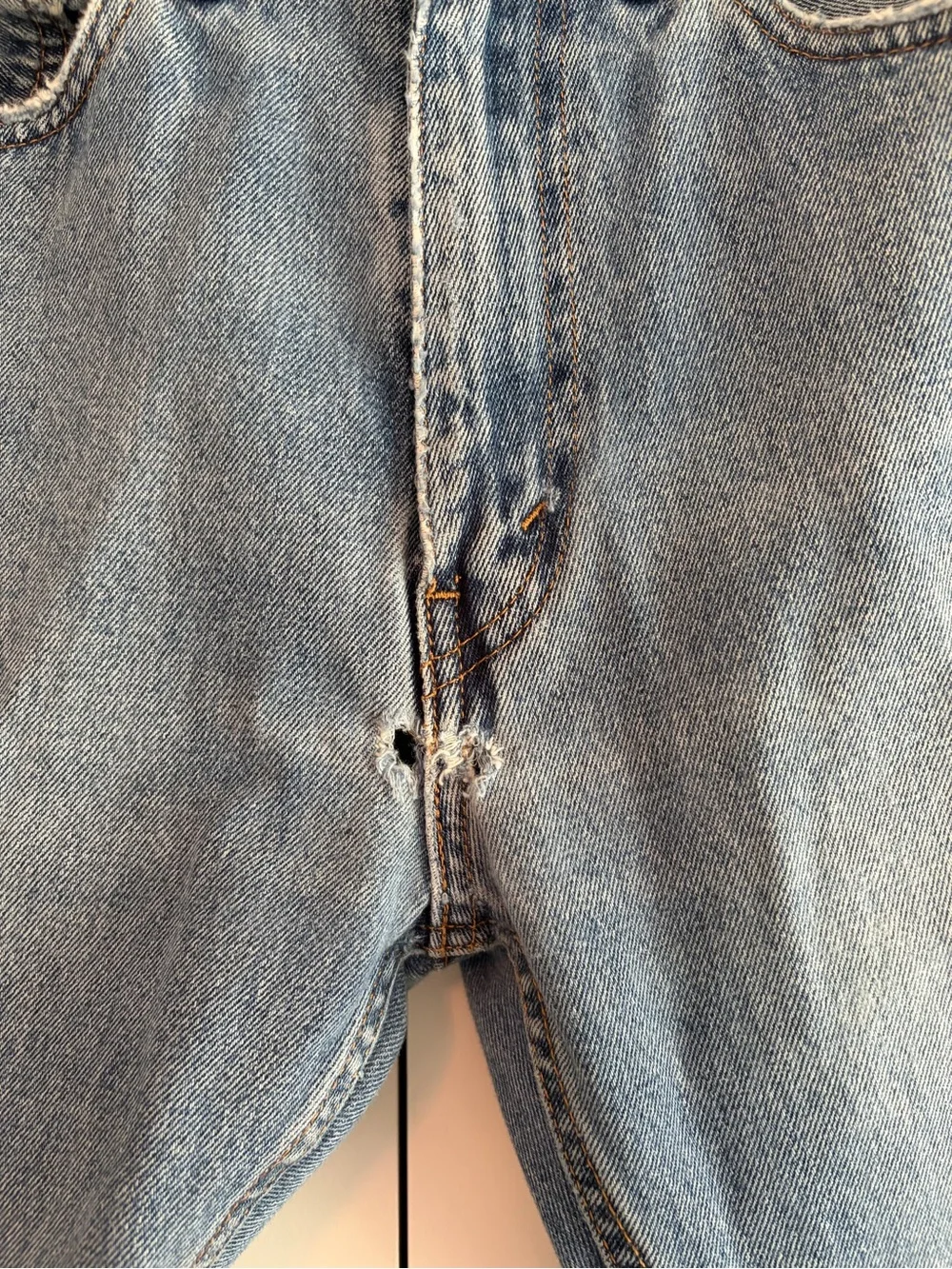 Levi's Men's Vintage Jeans 505's Well Loved‎ Medium Wash Size 34 x 30